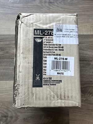 12 PACK GET ML-278-W 4'' White Siciliano Square Bowls 8 oz - BOX OF 12