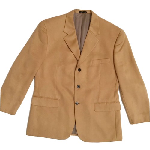 Vintage Alfani Mens 42S Tan Faux Suede 