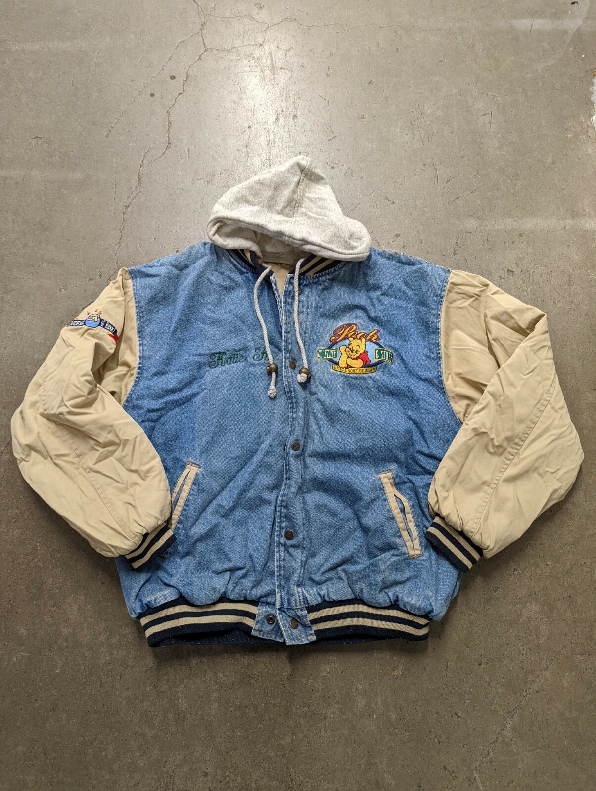 winnie the pooh denim jacket