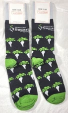2 Pairs Custom Sock Club American Sugarbeet Growers Association - Black