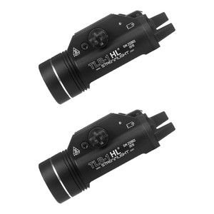 2-PACK TLR-1 HL 1000 LM rail mounted tactical flashlight-