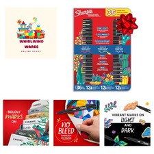 Creative Markers Variety Pack, Water-Based Acrylic Paint Markers, Assorted Ti...