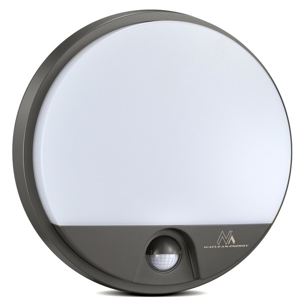 Lámpara LED Sensor Movimiento 15W 1100lm IP54 Maclean MCE291 GR