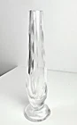 Vintage Waterford Crystal Glass Bud Vase Floral Ardan Enis Pattern Clear 7"