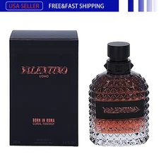 Uomo Born In Roma Coral Fantasy 3.4 oz / 100 ml  EDT Cologne for Men New In Box