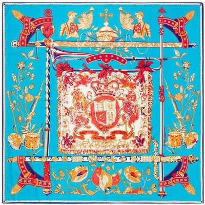 130*130cm Flower Carriage Women's 100% silk Scarf Beach Scarf  # 7