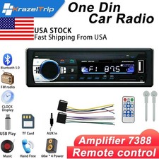 Bluetooth Car Stereo Audio In-Dash Aux Input Receiver SD USB MP3 Radio Player FM