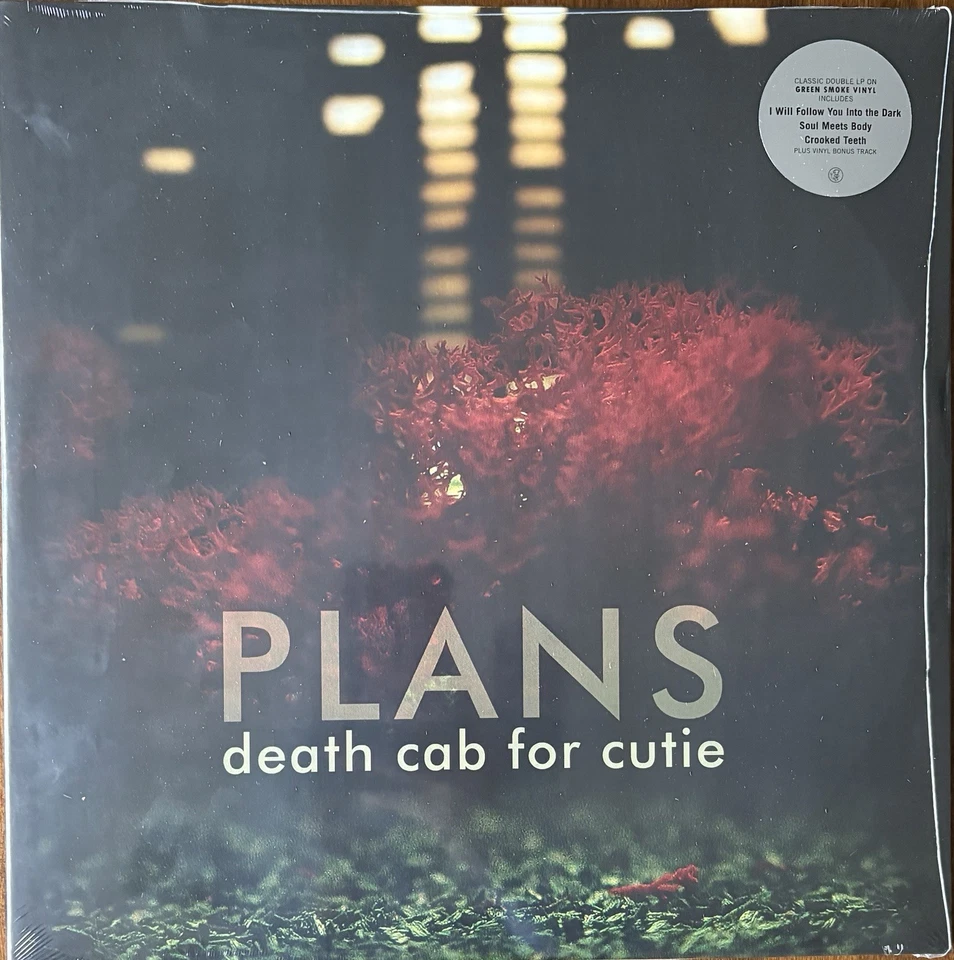 Death Cab for Cutie Plans 2LP  20th Tour Exclusive Green Smoke Vinyl Record - Image 3 of 4