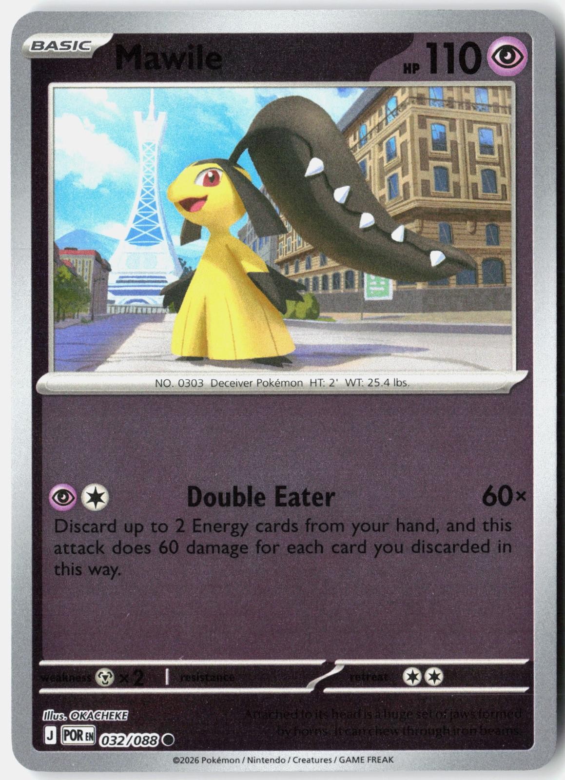 Mawile 032/088 Common Perfect Order Pokemon Reverse Holo