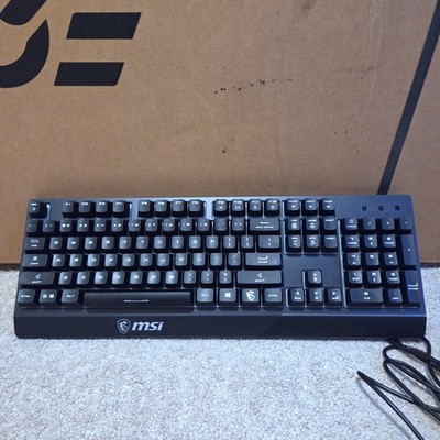 MSI Vigor GK30 Rgb Gaming Keyboard Pre-owned Tested Works 