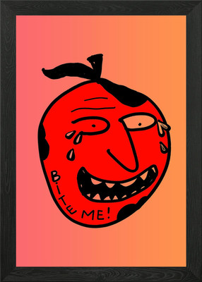 Bite Me Gerahmtes Wandbild Poster Leinwanddruck Bild