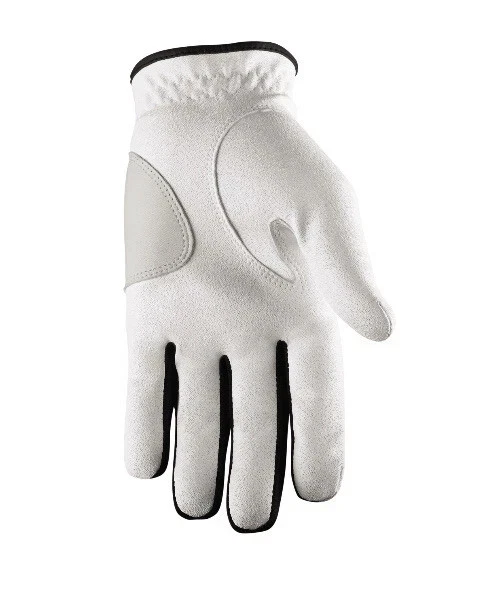 Мужская мягкая перчатка для гольфа из синтетической кожи Wilson Feel Plus для левой руки средний размер новая с ценниками белая - Изображение 2 из 4