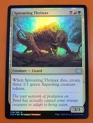 1x Sprouting Thrinax | FOIL | Double Masters 2022 | MTG Magic Cards