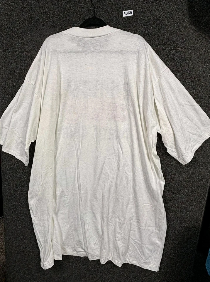 Camisa De Colección Alemania Occidental Para Hombre Talla Única Blanca Fiesta Oficial 50/50 Hecha en EE. UU. 80s Foto 3 de 4