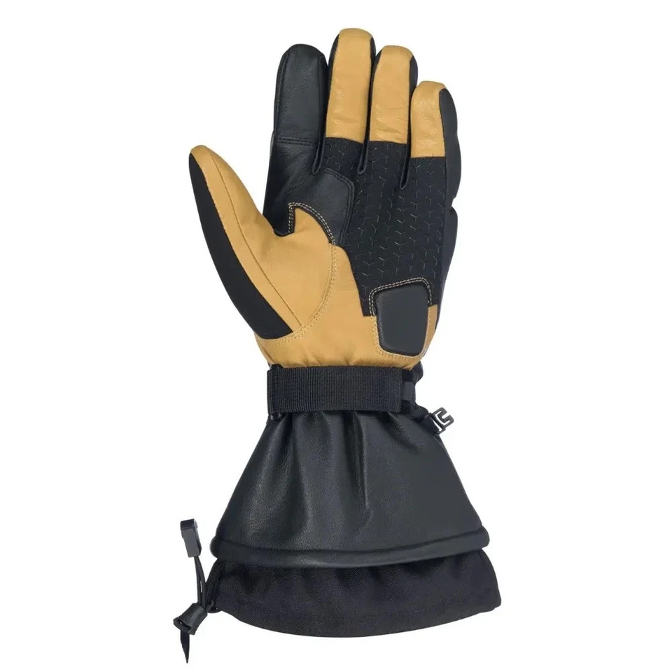 Ski-Doo Snowmobile 446356 X-Team Leather Gloves, Khaki - Image 3 of 3