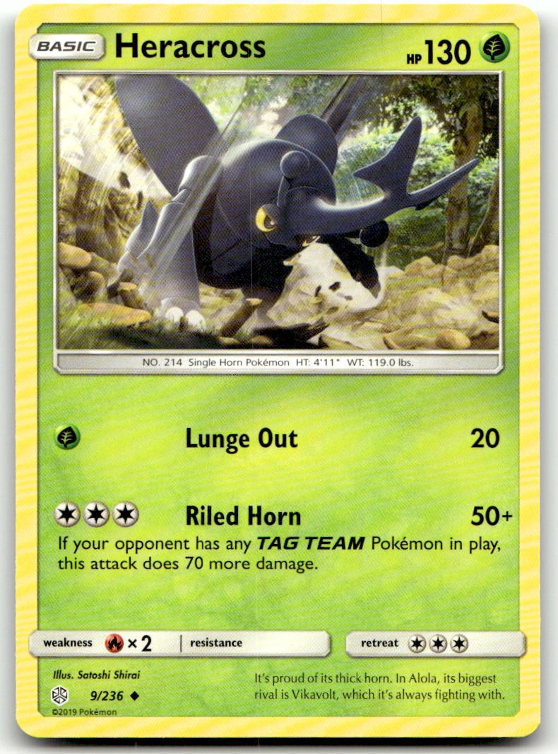 Heracross 9/236 SM - Cosmic Eclipse Uncommon NM
