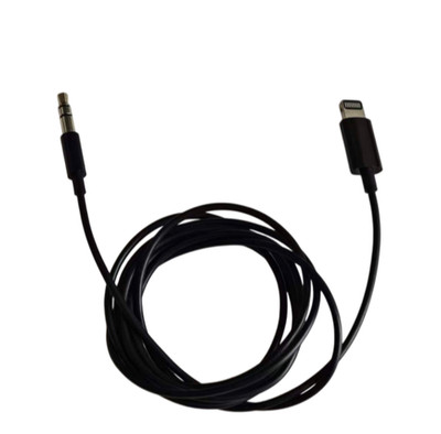 For Apple Lightning to 3.5mm Audio Cable 1.2M - White MR2C2ZM/A Black
