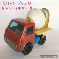 Vintage Japanese Tin Toy Truck Cement Mixer Daiya Showa Era