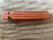 VINTAGE WOODEN TOY TRAIN WHISTLE LOCOMOTIVE RAILROAD CHOO CHOO