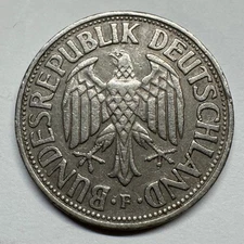 1954 Germany 1 Mark - F - Coin #066