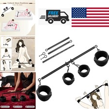 Comfortable BDSM Spreader Bar with Adjustable Cuffs for Sexual Exploration