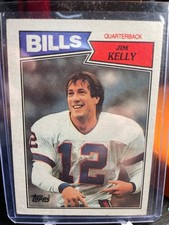 1987 Topps Jim Kelly NFL HOF RC  Rookie Buffalo Bills #362