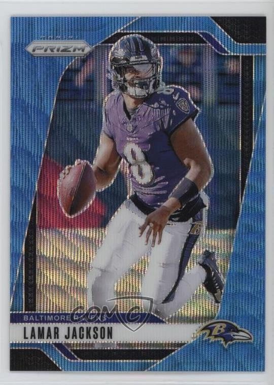 2024 Panini Prizm Blue Wave Prizm 27/230 Lamar Jackson #19 s3g