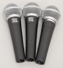 Lot Of 3 Shure Microphones BETA 58 Supercardioid Dynamic Microphones SM58