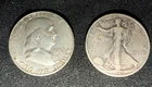 LOT OF TWO (2) 1953-D FRANKLIN HALF DOLLAR & 1945-D STANDING LIBERTY HALF DOLLAR