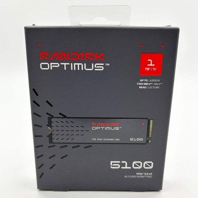 New SanDisk 2280mm Optimus 5100 1TB PCIe 4.0 x4, NVMe SSD SDSP51100TAN-000G1