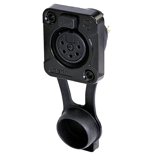 Rean XLR Connector Socket Built-In 5 Pins 1pc
