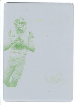 2019 Contenders Print Plate Yellow Jared Goff 1/1 Los Angeles Rams/Detroit Lions