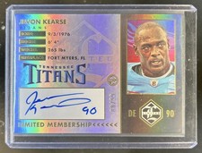 2023 Panini Limited Jevon Kearse Limited Membership Auto #88/99 Titans