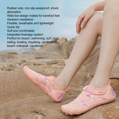 (Pink Größe 40) Strandschuhe Waten Schuhe Wasser Sportschuhe Non Slip Creek TY