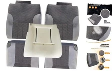  Driver and Passenger Side Bottom & Back Replacement Cloth Seat Covers & 