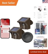 Pro 3 Smart Solar Driveway Alarm System 2.4G Wi-Fi, App Push Notifications, 1...