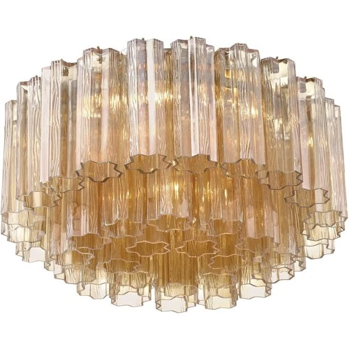 Crystorama 22" Ceiling Flush Lighting Addis Flush Mount Aged Brass - Picture 4 of 7