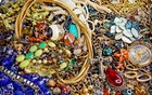 2 LB Vintage to Modern Costume Jewelry Lot Tangled Unsearched Junk Craft Resell
