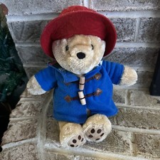 Rainbow Designs Paddington Bear Plush 12" Stuffed Animal Red Hat Blue Coat 2024