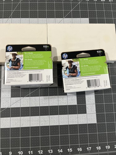 2pz Cartuccia di inchiostro nero ORIGINALE HP 932-XL SCAD 08/2021 OEM - Nuova/Sigillata - Foto 7 di 7