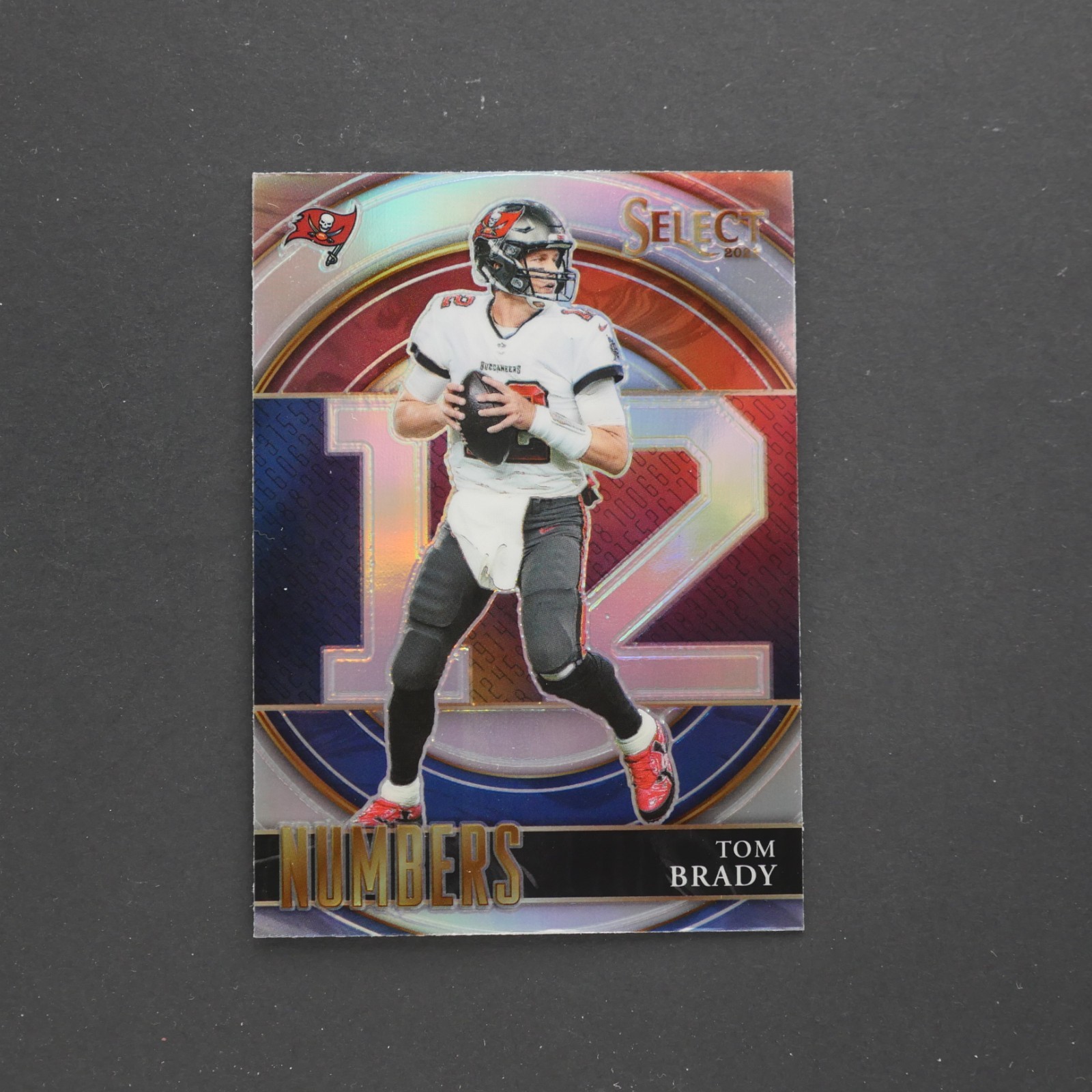 2021 Panini Select Tom Brady Select Numbers #SN-10 Silver Prizm