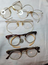 5 Pair Of Antique 1/10/12k Gold Filled Eye Glasses Spectacles 1 Sharon
