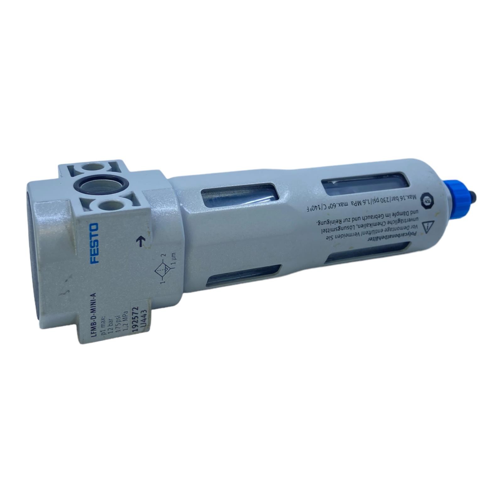 Festo LFMB-D-MINI-A fine filter for industrial use 192572 2...12 bar 19257