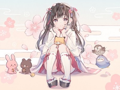 Anime Pixie Pixiv Animals 11x17 Poster