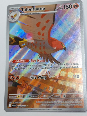 #ad Talonflame 091 088 Me03: Perfect Order Holo Pokemon TCG $3.04