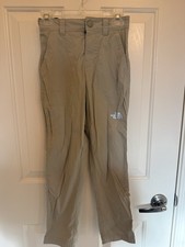 The North Face Boys Pants Beige Solid Button Closure Size S/P 7/8 