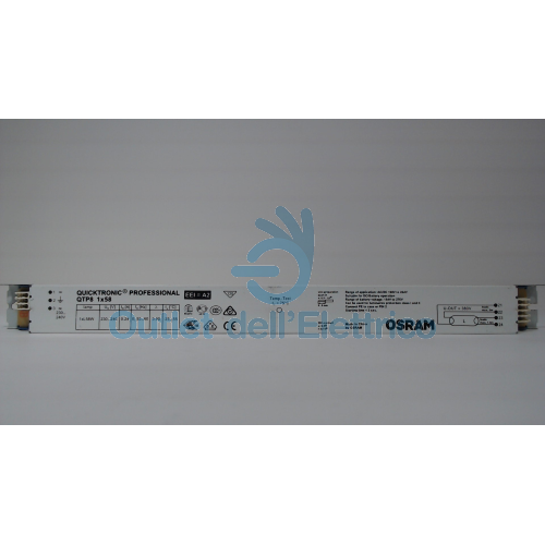 OSRAM ALIMENTATORE ELETTRON.QTP8 1X58W 230-240V QTP81X58