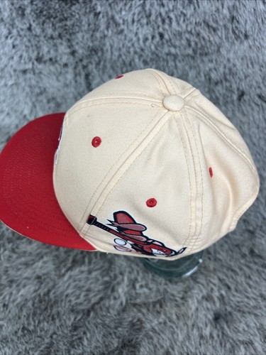 Boston Red Sox Men Baseball Hat Cap Snapback Bat Plane Logo Boombah Brand Cream - Picture 8 of 14