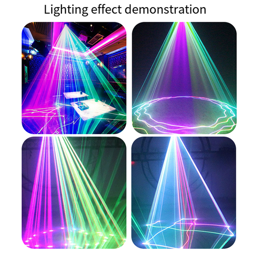 DJ Laser Party Light RGB Laser Scanner Beam Effect Stage Light Sound Activated - Picture 10 of 15