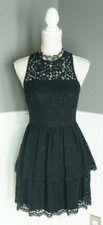 Express Dress 2 Black Lace Zipper Sleeveless Party Cocktail Sheath Keyhole Back